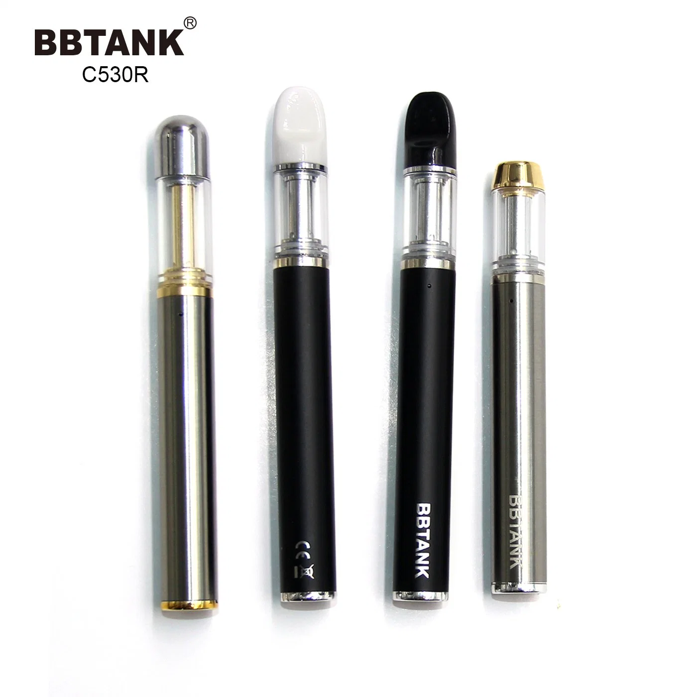 Wholesale/Supplier Disposable/Chargeable Vaporizer Pen Cartridge 0.5ml 1ml Oil Ceramic Vape Pen with Custom Box 1 Ml Vape Pen 530mAh Vape Pen