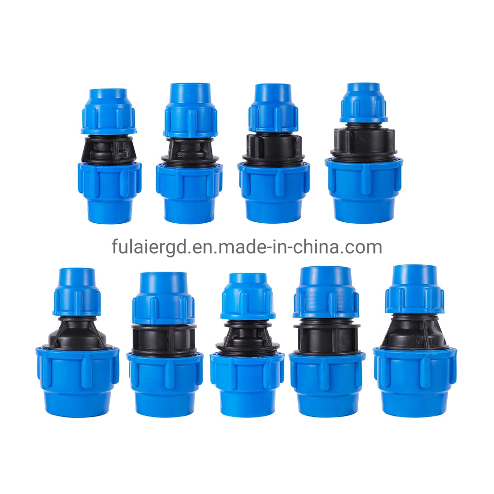 25/32/40/50mm PE Pipe Reducing Straight Connector Garden Farm Irrigation Pipe Fittings