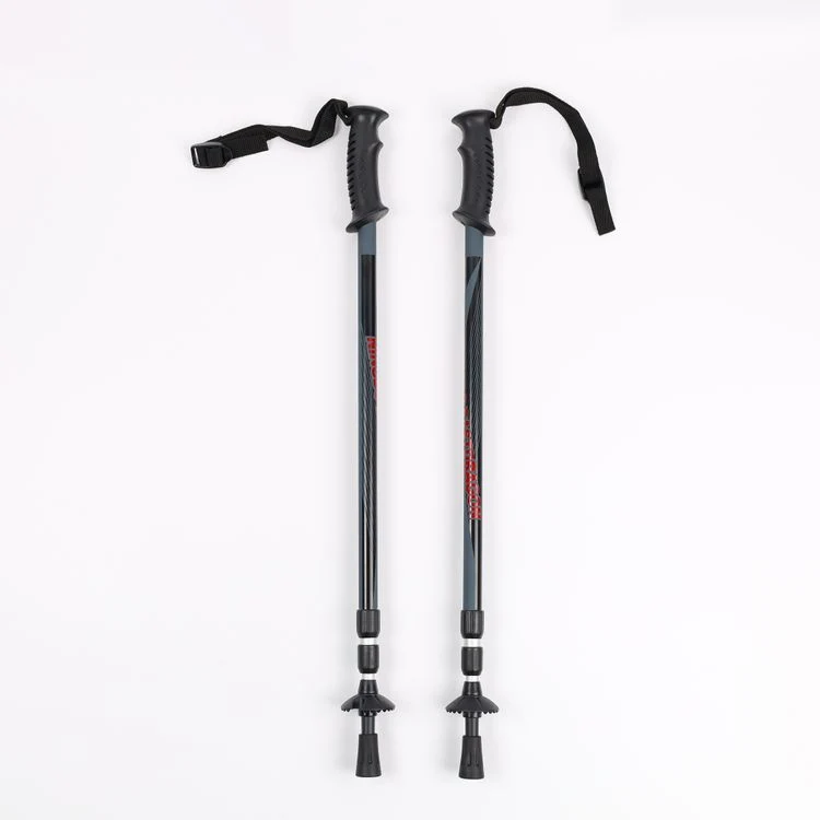 Choque Anti Trekking Pole Ultralight Bengalas Ajustável caminhadas bengalas muleta telescópico para bastões para caminhadas nórdicas