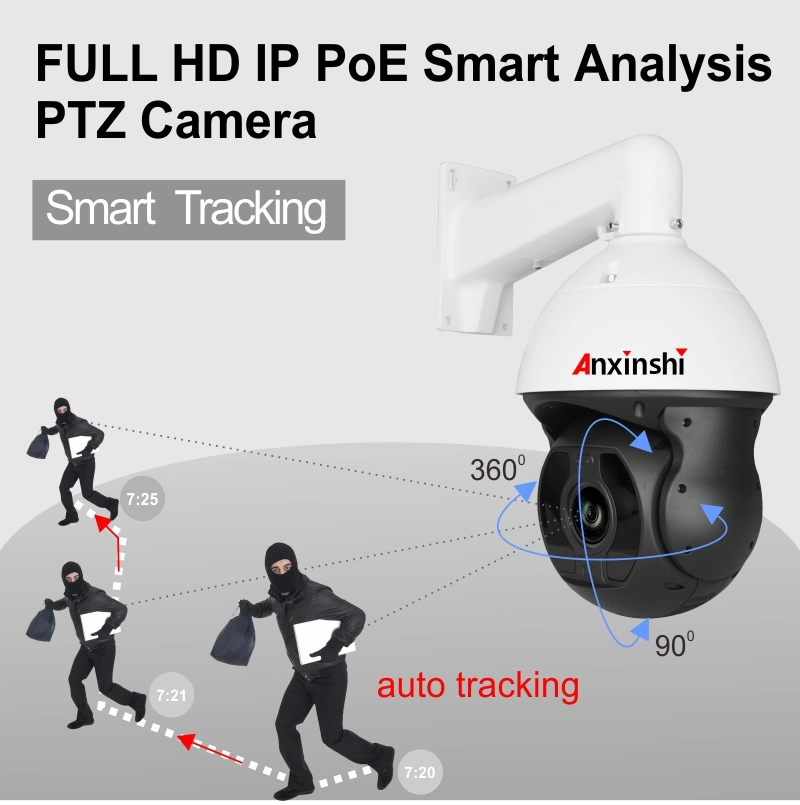 50X Starlight Poe IP Smart Auto Tracking Analysis PTZ Camera