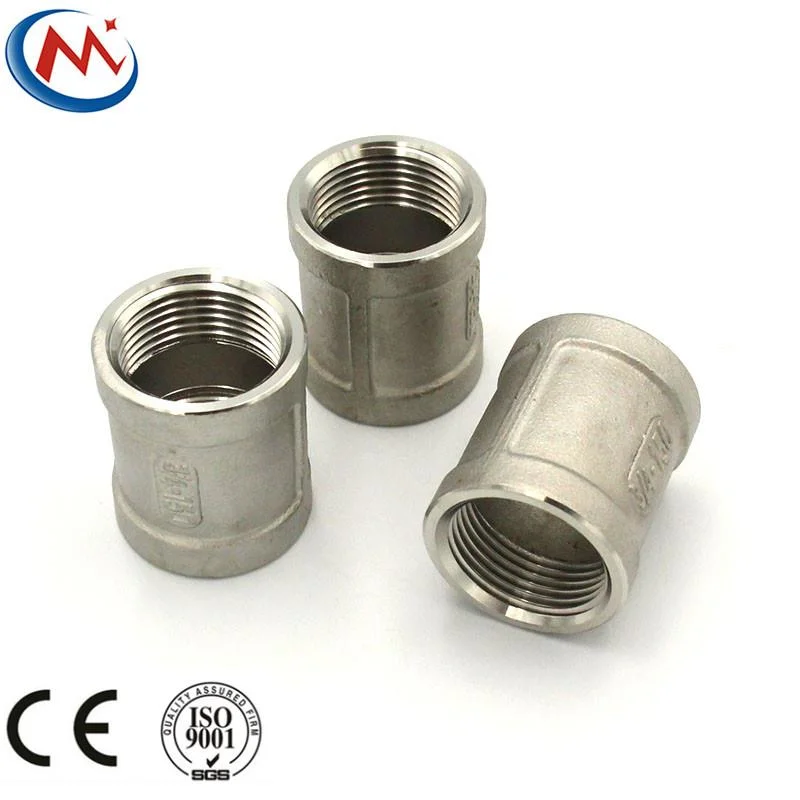 304 316 Stainless Steel Investment Casting Thread Pipe Fitting Socket Banded