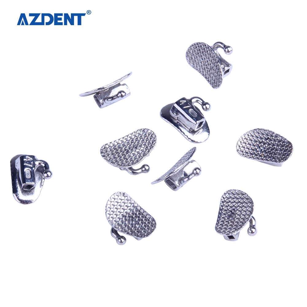 Azdent Dental Orthodontic 2nd Molar Bondable N-ConvSingle Dental Bukkcal Tube Netzbasis Roth 0,022 200PCS/Box