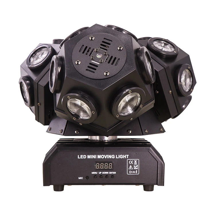 LED-Projektorleuchte LED-Bühnenbeleuchtung RGB 3 LED-Köpfe Moving Head Lights für DJ Disco Club Pub