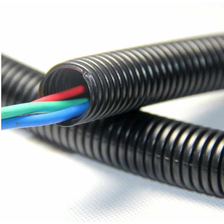 Corrugated Flexible Polypropylene PP Conduit Cable Sleev Flame Retardant Chemical Resistance Heat Stabilizer