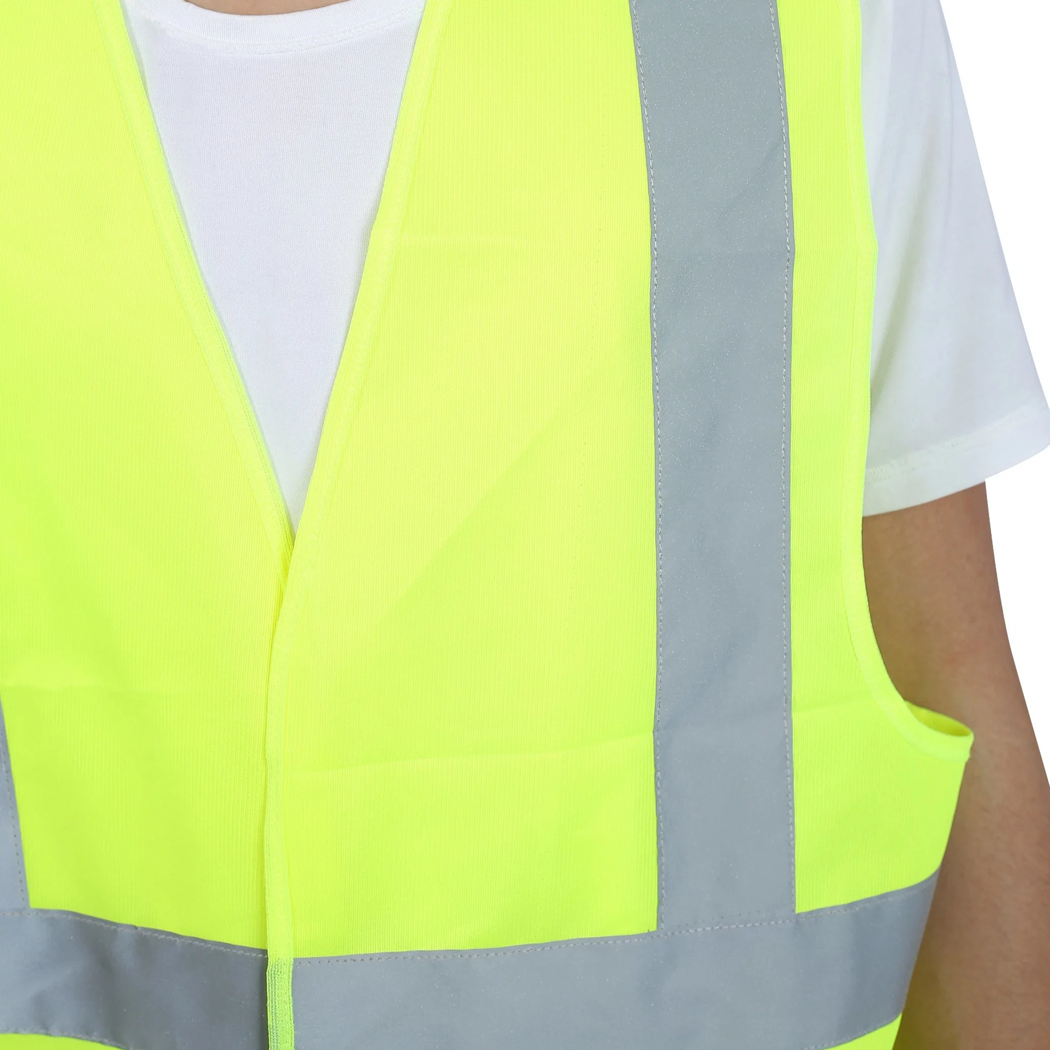 Yellow Mesh Safety Work Vest for Men