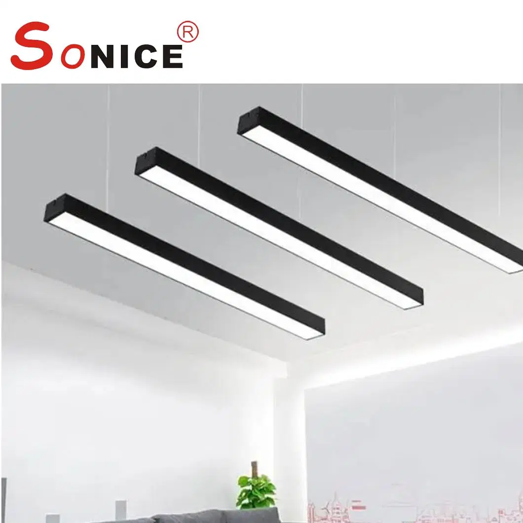 P5050 Oficina colgante Luz lineal de aluminio LED montada en superficie