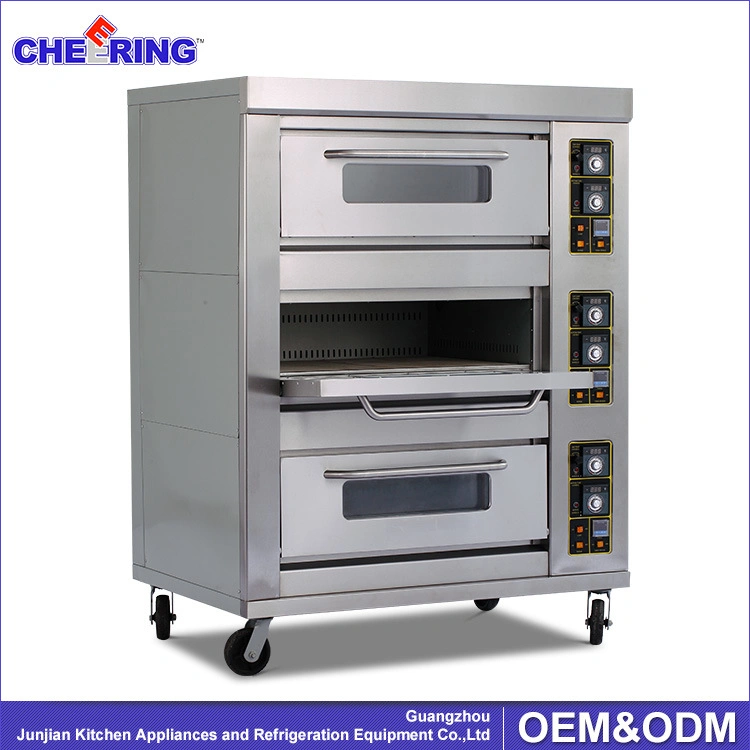 High quality/High cost performance  Gas 3 Decks 9 Trays Oven Price of Bakery Machinery for Hotel