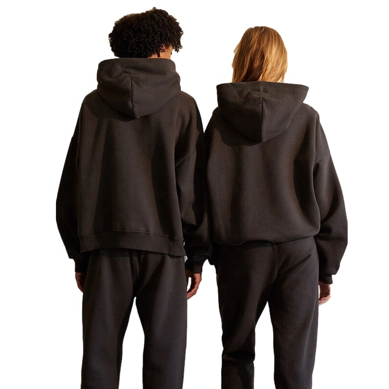 Customized Sweat Suits Unisex Fitness Sportswear Activewear Hoodie Two Piece Set Gym Wear Tracksuits Jogging Suits