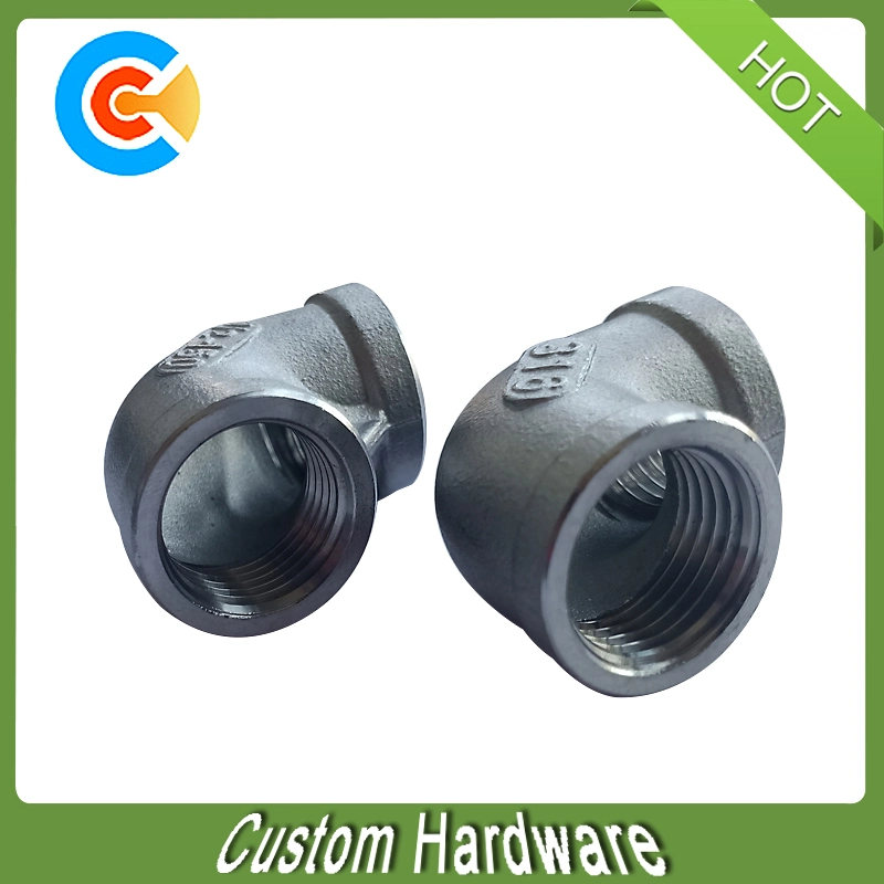 Stainless Steel 90 Degree Screwed Pipe Fitting Elbow