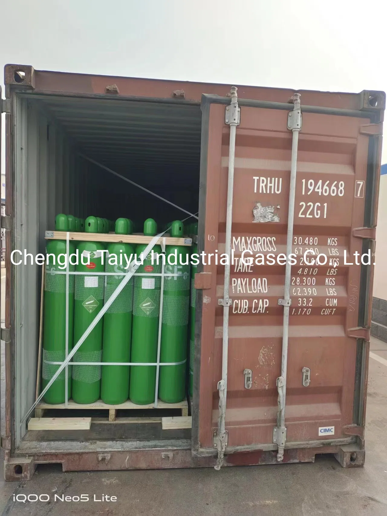 99.995% Purity Industrial Grade Sulfur Hexafluoride Sf6 Gas