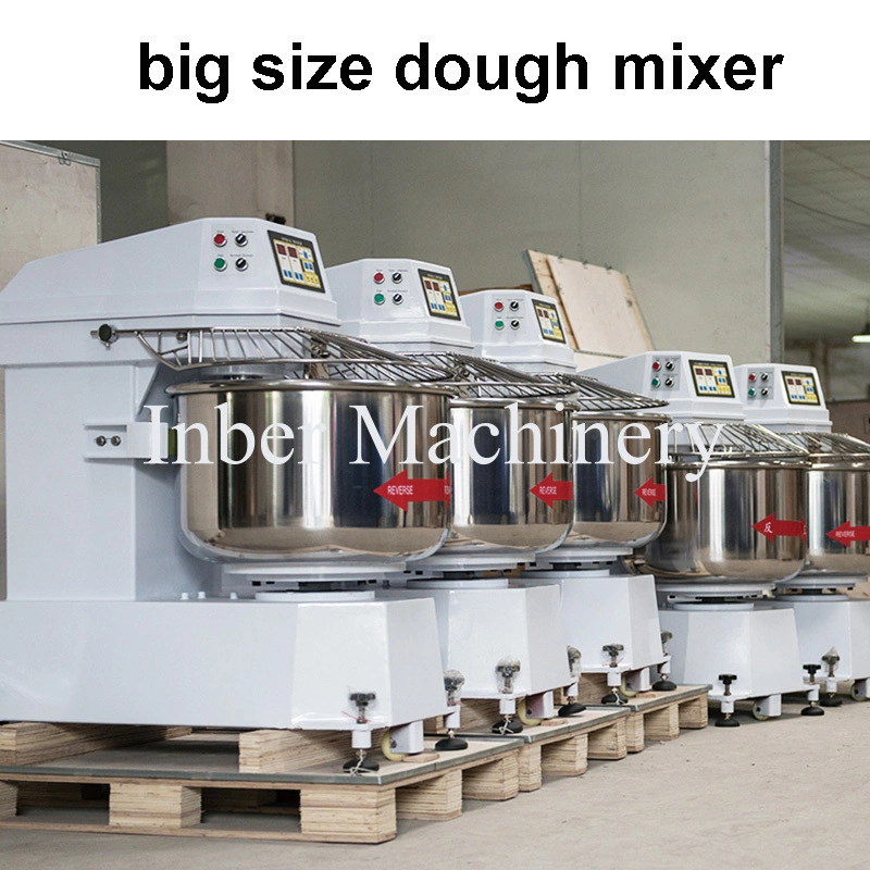 Large Bakery Pasta Maker Electric Industrial Multifunction Pizza Dough Mixer Bread Oval Arm Knead 50kg