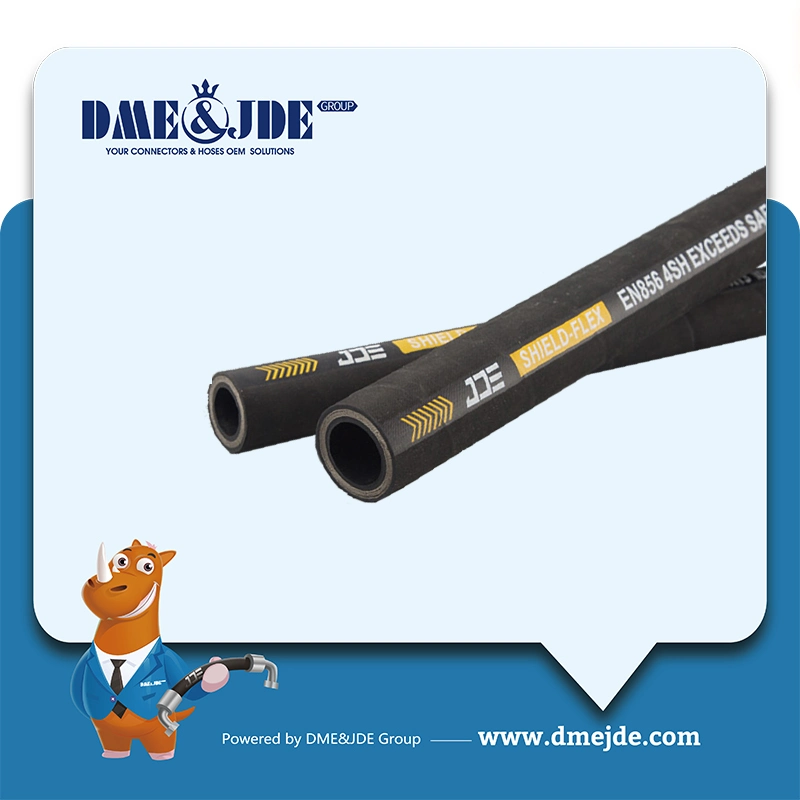 R17 Wire Braided Fluid Hose with Smooth Outer Cover