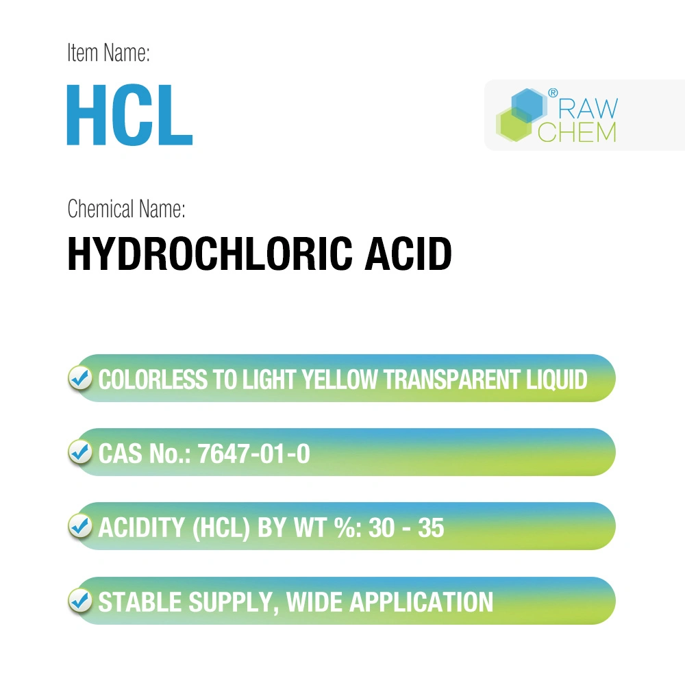 Industrial Grade HCL Hydrochloric Acid Liquid