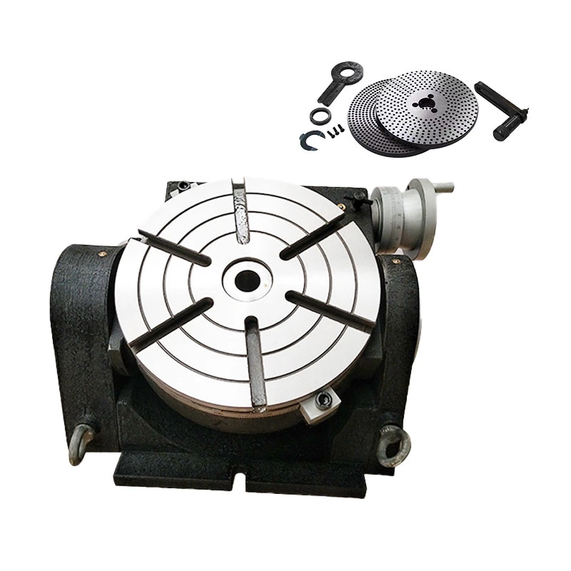 Mesa rotativa Tsk320 com placa de indexação para máquina de fresagem CNC