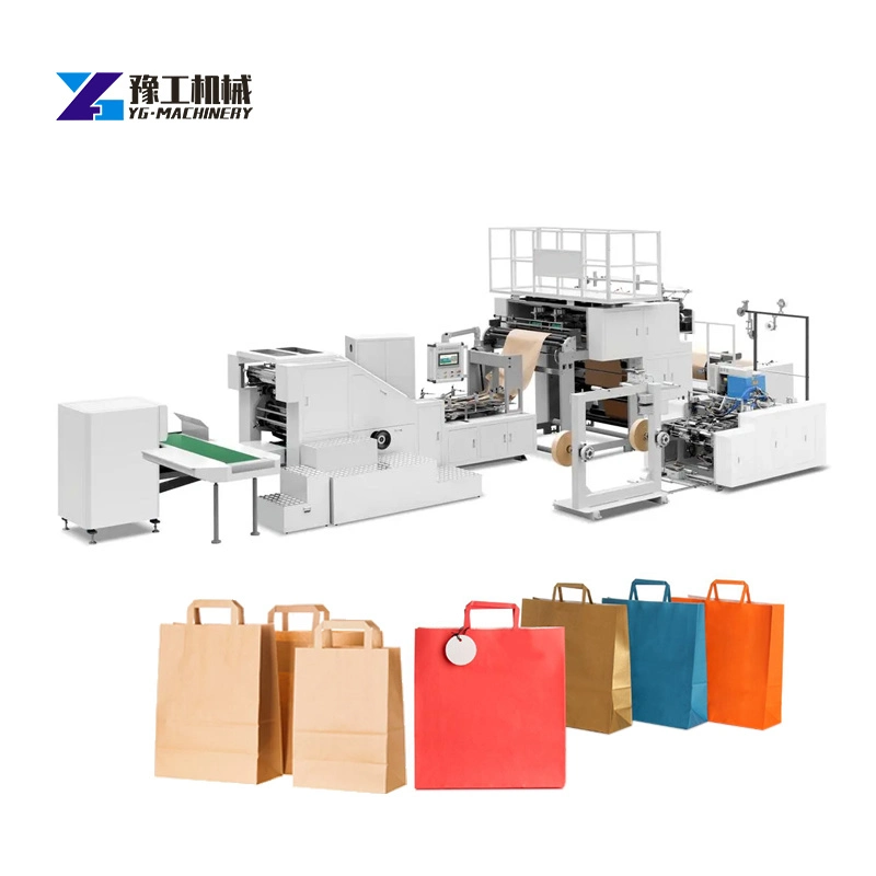 Automatic Die Cutting Cheap Mini Handle Pasting Paper Bag Machine