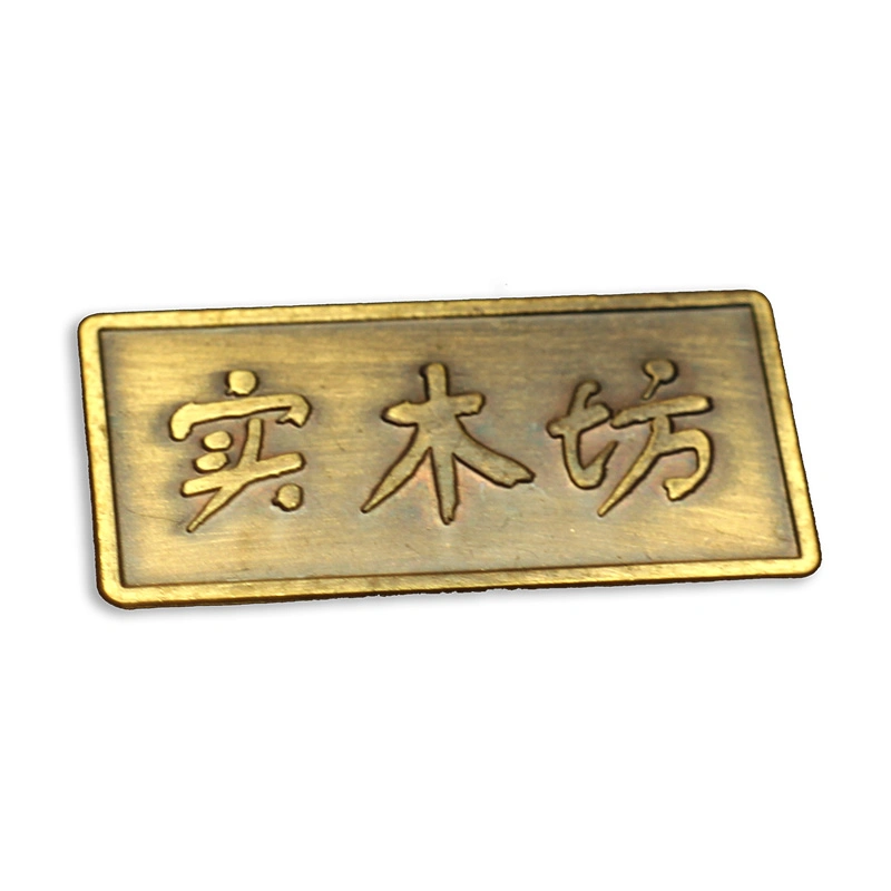 Original Factory Wholesale/Supplier Customized Electroplated Etching Copper Brass/Bronze/Golden/Nickel/Chrome Brand Plate