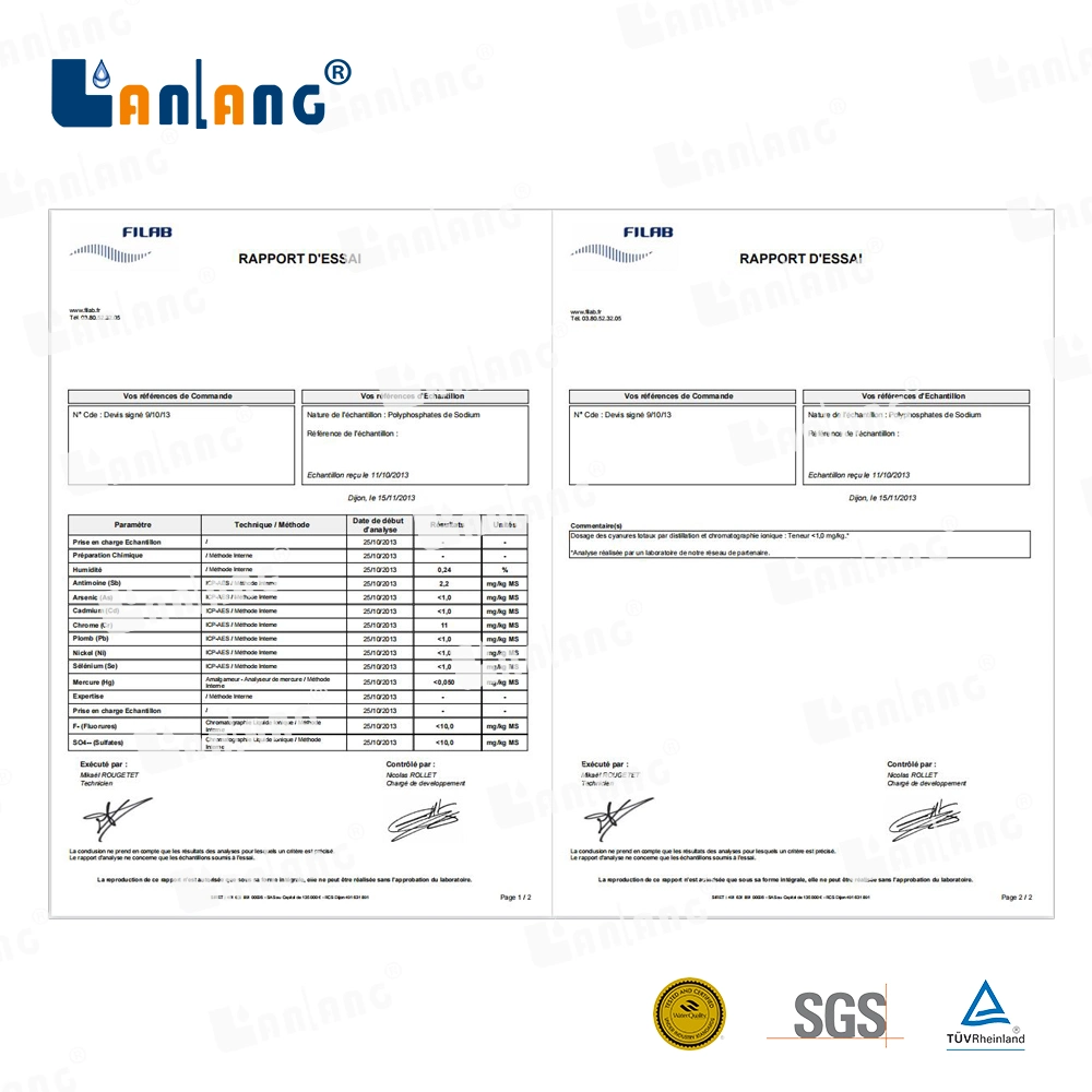 Marque Crystphos Lanlang Anti-Scale sphères des billes de phosphate de cristaux de support