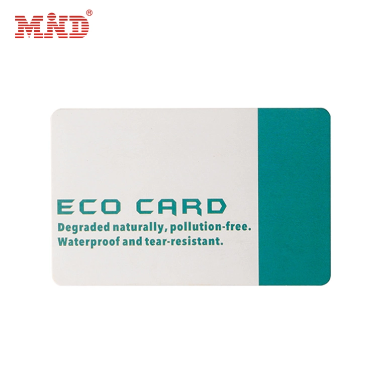 O OEM Anti-Tear materiais impermeáveis Chip RFID ecológico Bio branco como PVC Smart Card