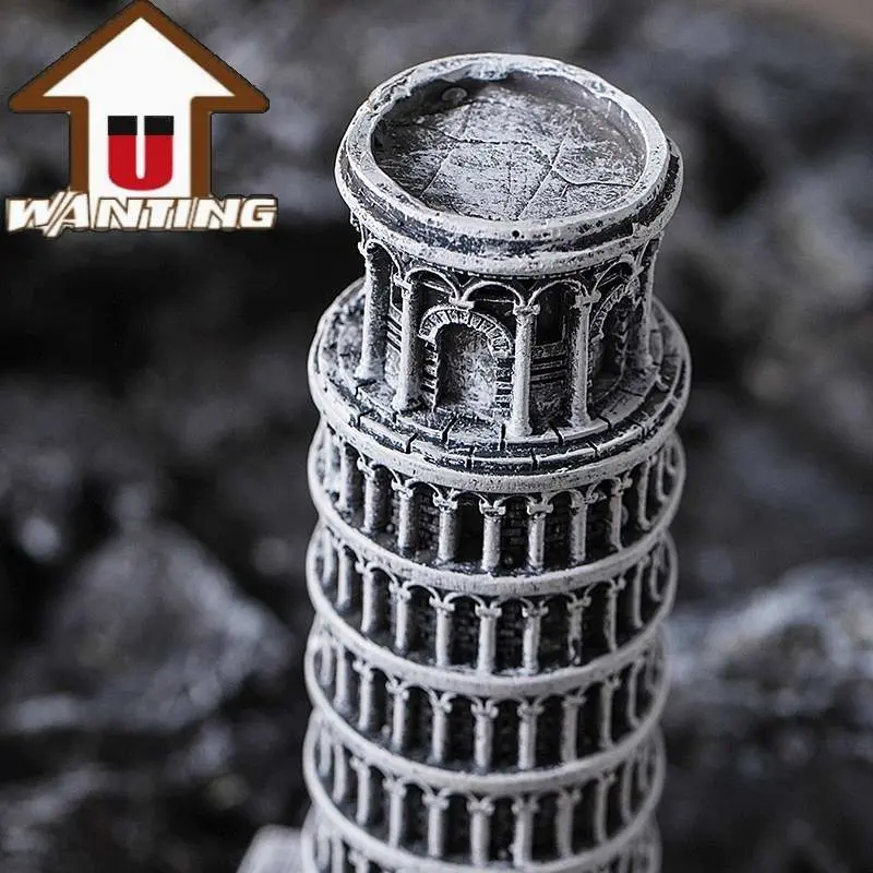 Promotional Gift Tower of Pisa Building Souvenir Travel Resin Sculpture Office Decoration