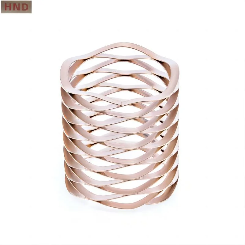 Multilayered Wave Spring UK Flat Wire Compression Spring Processing Stainless Steel