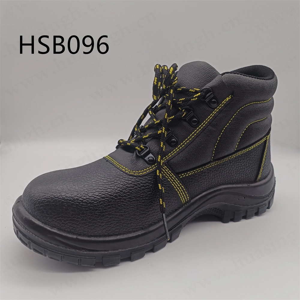 ZH, mide-Cut Anti-Punction Oil Proof Construcción Zapatos de seguridad Acero puntera Insertar Moda Botas de seguridad industriales hombres HSB096