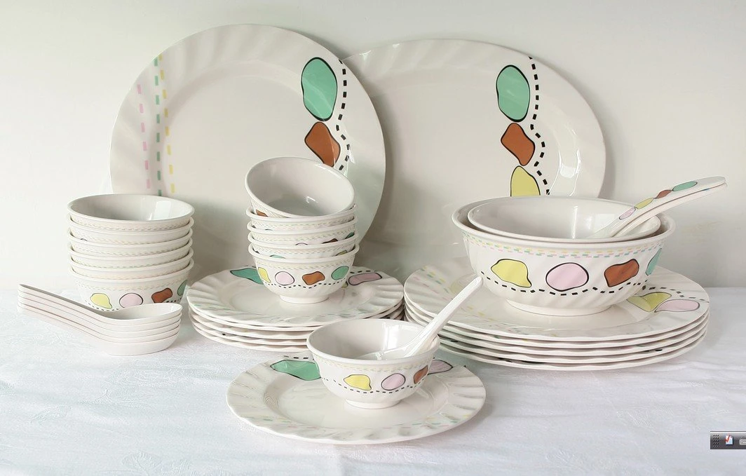 Dinnerware Set Melamine Tableware Custom Printing Melamine Dinner Set