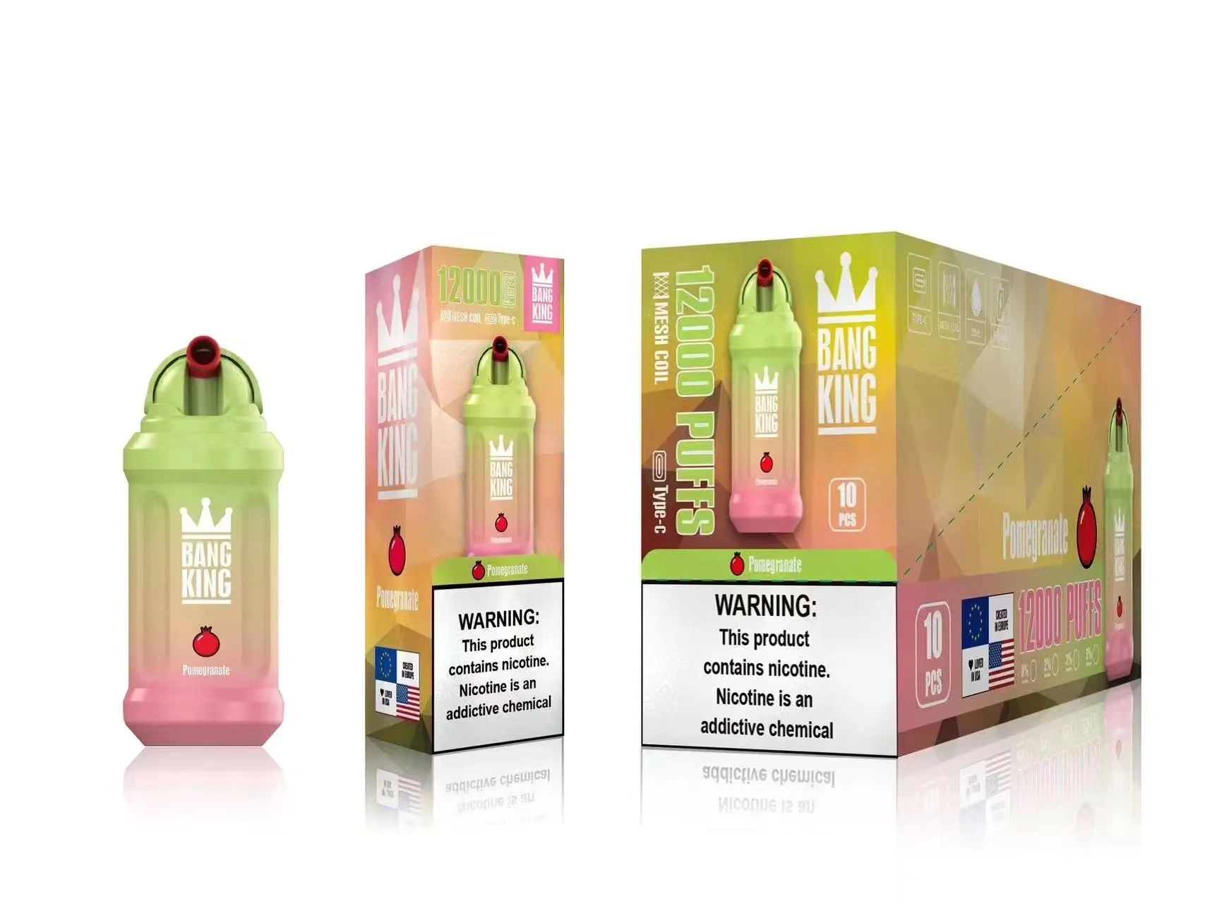 Le sport bouteille Vape stylo jetable Bang King 12000/12K bouffées E cigarette