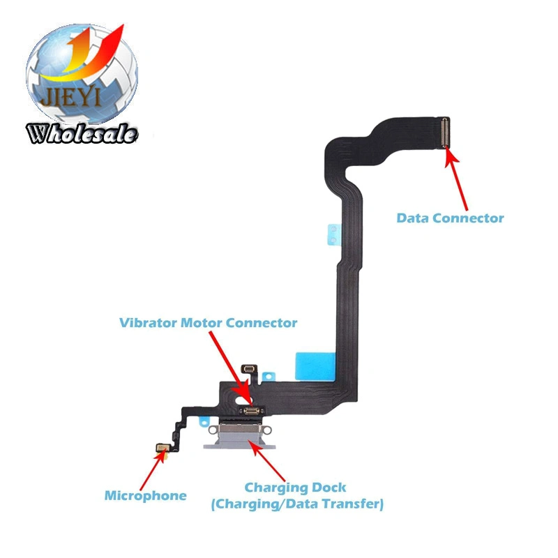 Mobile Phone Accessories for iPhone X Charging Port Replacement Flex Cable USB Dock Mic