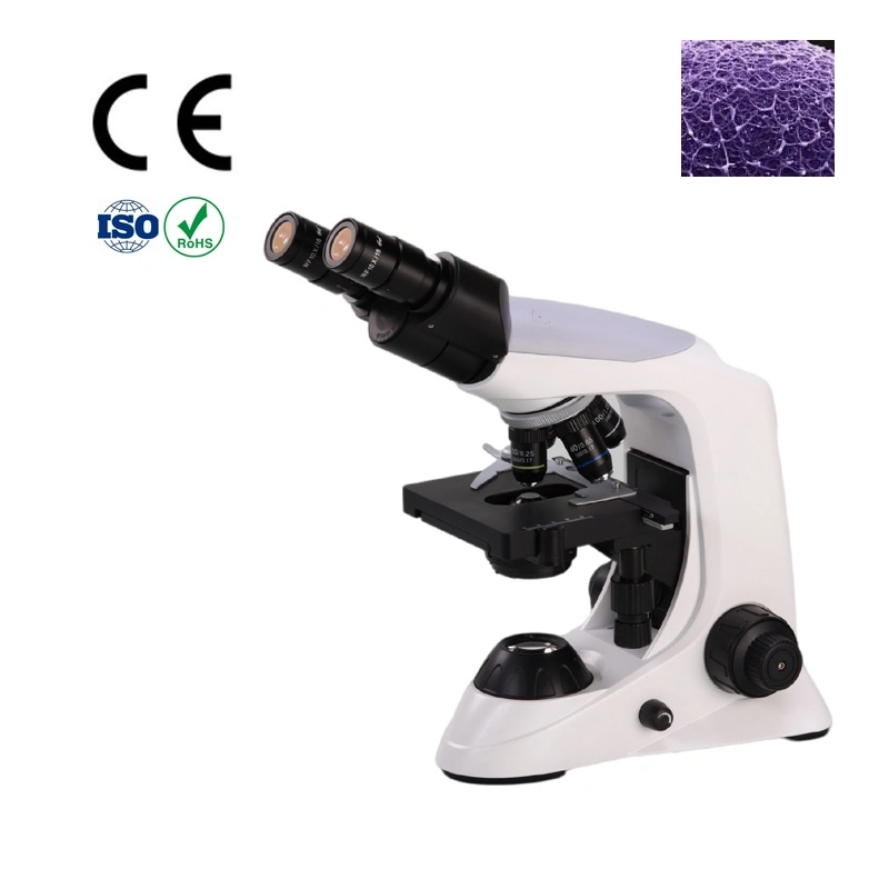 Instrumento de laboratorio Thrinocular Microscopio con condensador Abbe