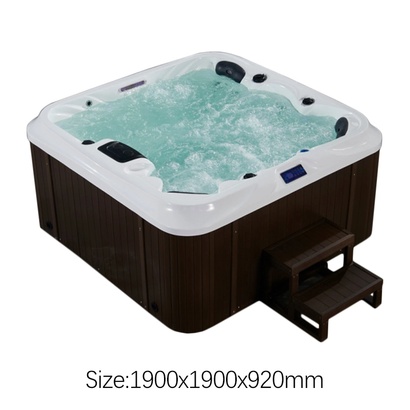 WHIRLPOOL Badewanne im Freien Whirlpool 6 Personen Schwimmen Hydromassage Whirlpool