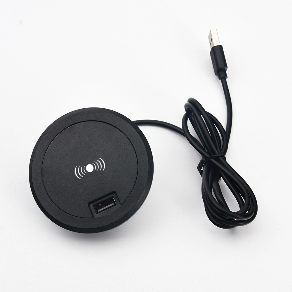 Smart Home Accessories Embedded Wireless Charger with C-Port and QC-3.0 USB Port