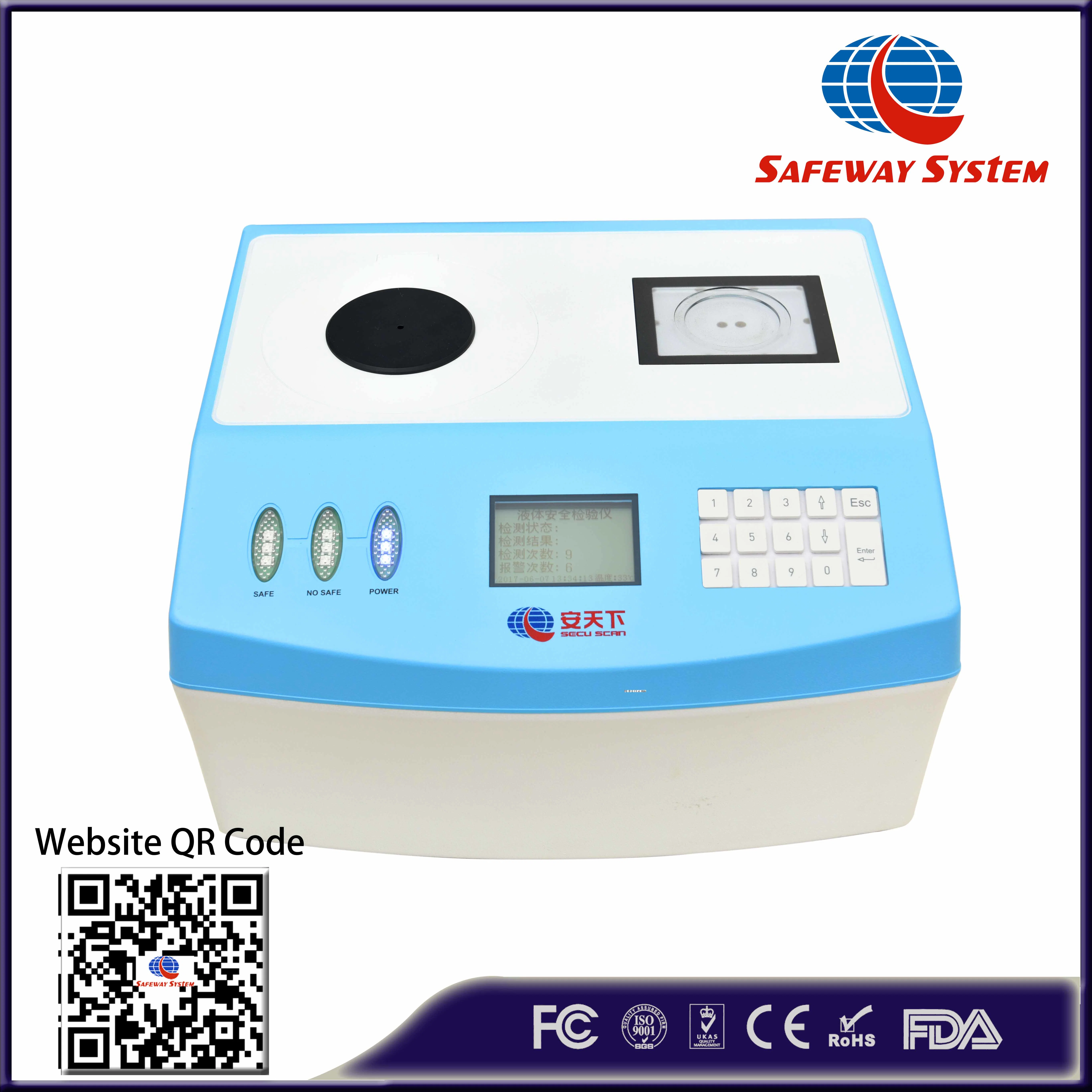 New Stationery Desktop Dangerous Liquid Explosive Detector, Liquid Scanner Liquid Trace Detector Direct Factory in China with Copyrights and Patents