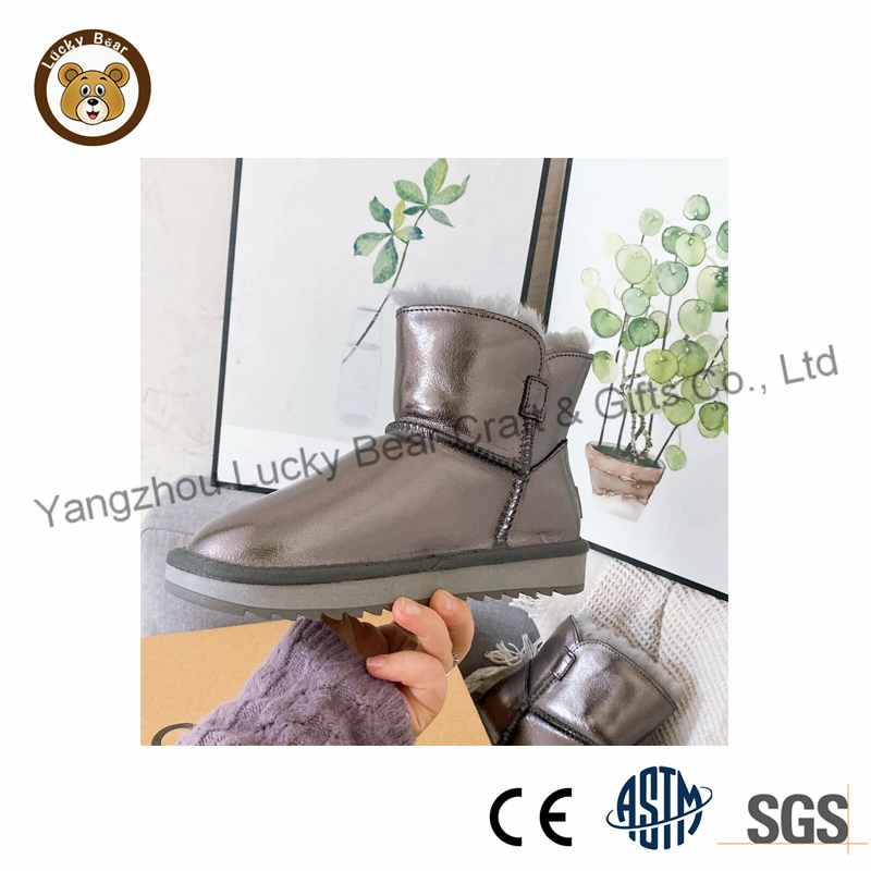 أحذية الشتاء الفاخرة للكاحل Furry Fur Snow Boots لـ السيدات