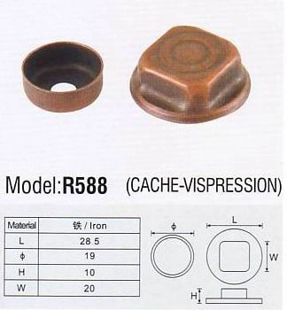 R588 Colorful Hardware Copper Handle