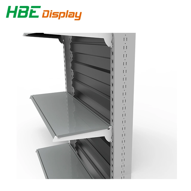 Stability High Weight Capacity Stylish 4shelf Rust Proof Steel Commercial Grocery Shelf