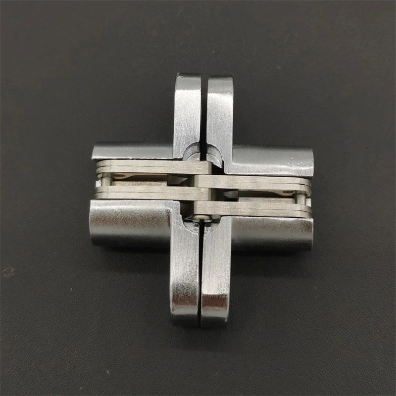 Stainless Steel Concealed Cross European Folding Door Hinge for Furniture Hardware Wardrobe