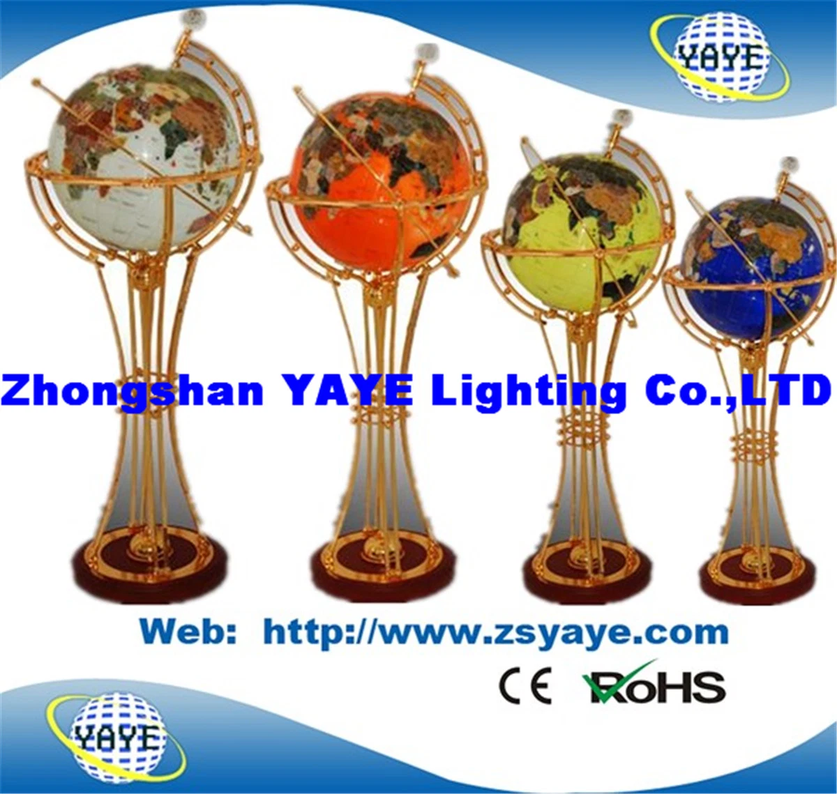 Yaye 18 Hot Sell Lighting Gemstone Globe/ Christmas Decorative Light/ Office Decoration/Home Decoration