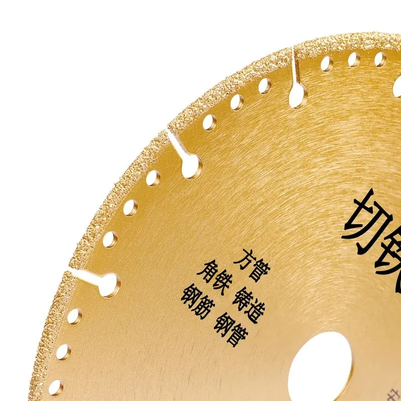 Songqi Diamond Circular Saw Blade Vacuum Brazed Diamond Cast Iron Cutting Sheet for Steel Cutting