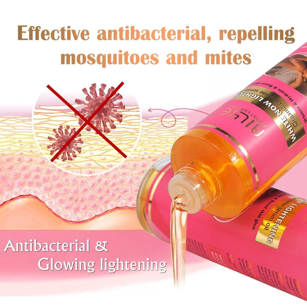 White Now Lightening Organic Carotene Boost Skin Glow Clarifying Remove Dark Spots Strong Whitening Body Oil