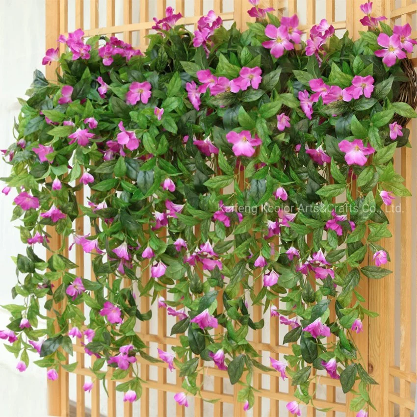 100cm Plastic Azalea Wall Hanging Artificial Flower for Home Decoration