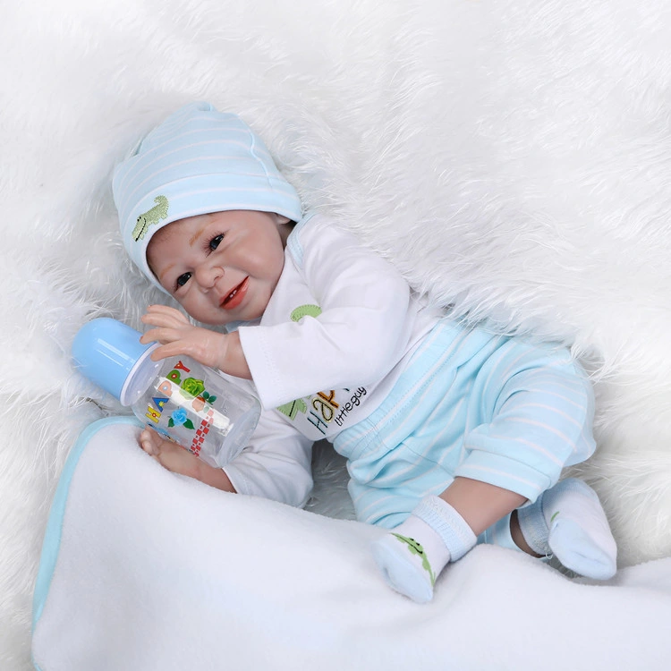 New Reborn Baby Girl Doll 55cm Sleeping Baby Doll Full Body Handmade Lifelike Doll Gift Toy for Children