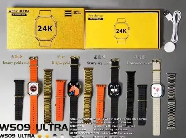 2023 Best-Selling Ws09 Ultra Watch Large Screen Waterproof Sport Bracelet Watch