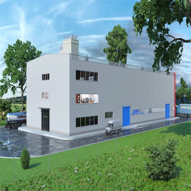 Prefabricated Large Span Insulated Prefabricated Steel Structure Metal Frame Pump Station