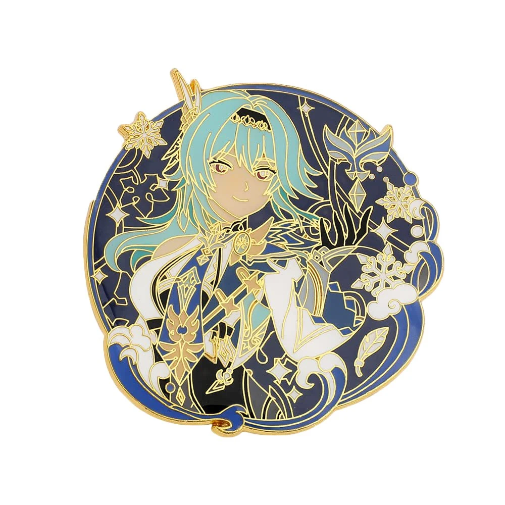 High quality/High cost performance  Custom Genshin Impact Game China Wholesale/Supplier Anime Girl Enamel Pins Badge for Store Selling