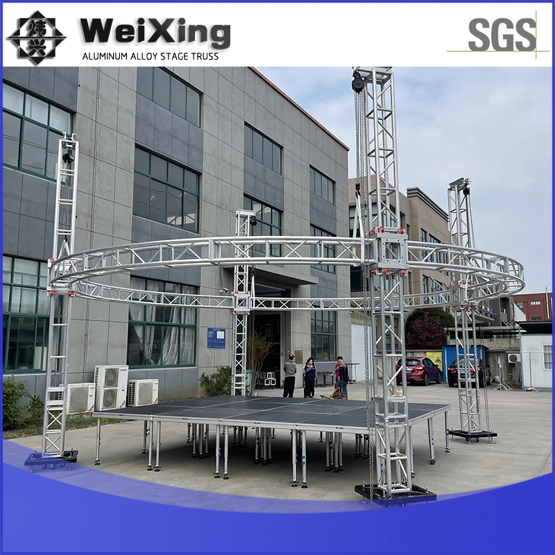 300X300mm Stage Lighting Outdoor Performance Exhibition Show Big Aluminium Spigot Flat Roof Box Truss