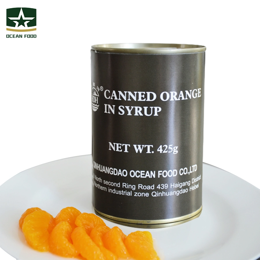 425g Wholesale/Supplier Health Outdoor Camping Mandarin Canned Fruit Orange in Syrup