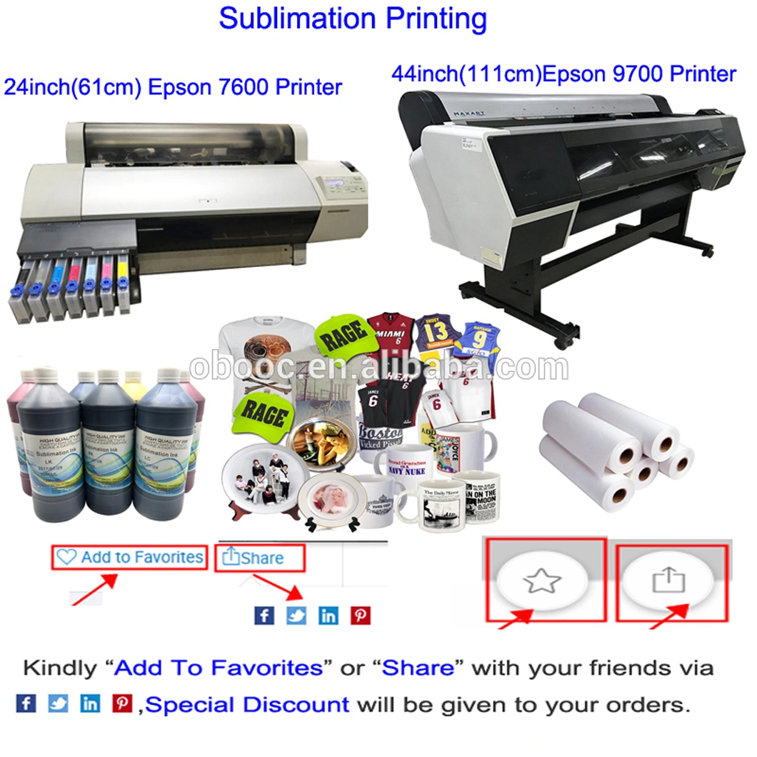 Obooc Dye Sublimation Coating for Light Color Polyester Cotton Fabric