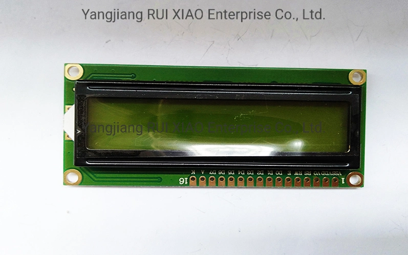 وحدة شاشة العرض LCD LCD1602، شاشة 5 فولت/3.3 فولت، شاشة صفراء-خضراء، مكونات إلكترونية، لوحة الدوائر الكهربائية، شاشة LCD