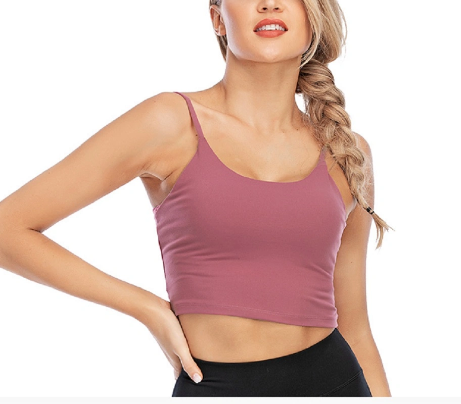 Yoga Tank Top Padded Crop Top Sports Wear Body Shaping Esg16334