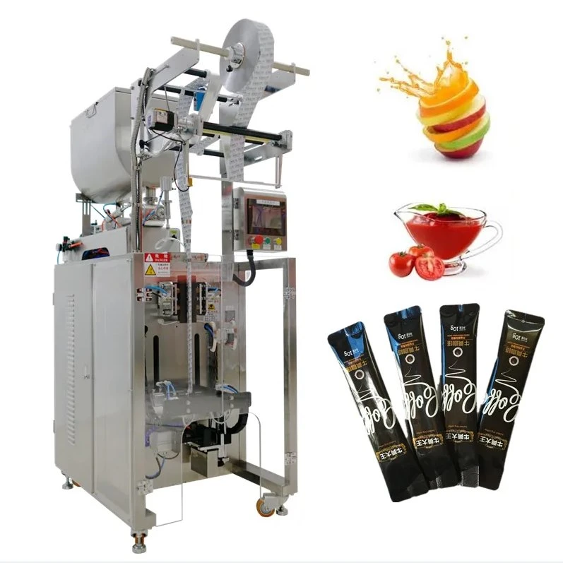 Machine d'emballage de liquides vertical avec automatisation complète, produits chimiques (liquides industriels, solvants)